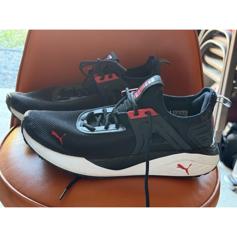 Men's Black/Red Puma Pacer 23 Athletic Running Shoes Size ‎ 12